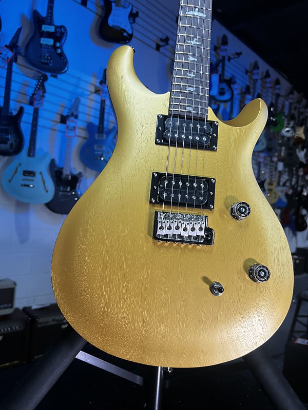 PRS SE CE 24 Standard Satin Electric Guitar - Metallic Gold Satin Auth Deal Free Ship! 720 GET PLEK’D!