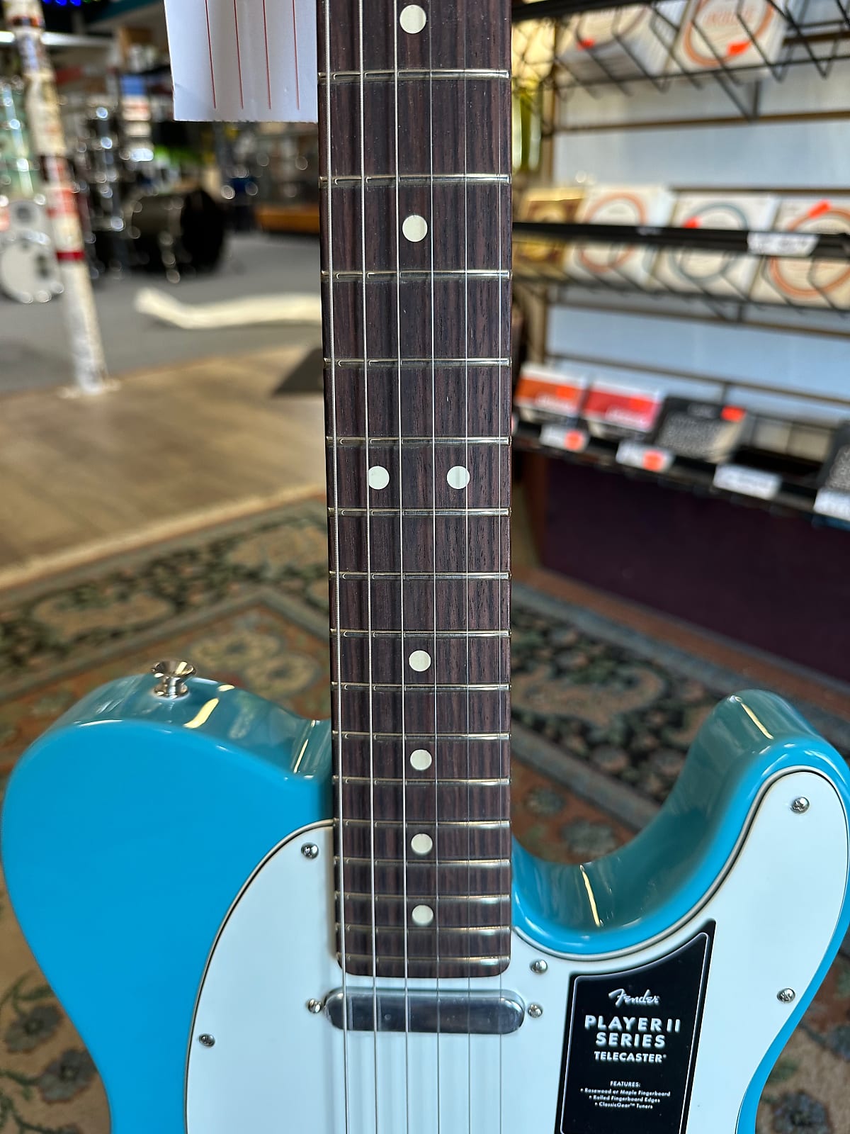 Player II Telecaster Electric Guitar, Aquatone Blue W/ Rosewood Fretboard #364