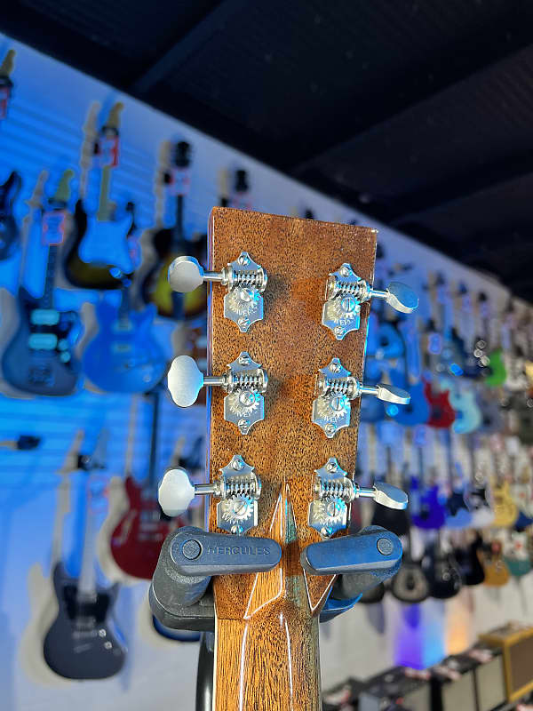 Martin OM-45 John Mayer Platinum Anniversary Acoustic Guitar - Platinum Gray Burst Top with Platinum Gray Toner Back & Sides, Martin Case, Limited Edition, 294