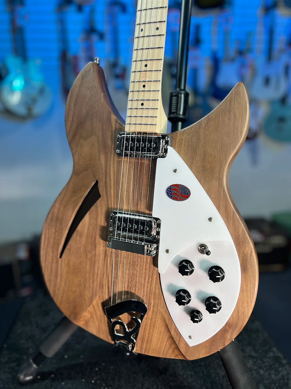 New 2025 Rickenbacker 330 Walnut Guitar w/ Ric OHSCase, Free Ship 785 AthDlr 330