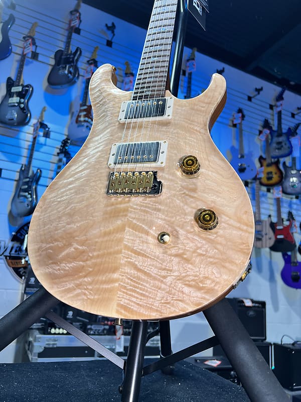 PRS Wood Library Custom 24 Quilt, Natural, Brazilian Rosewood w Paisley PRS Hardcase, Free Ship, 662