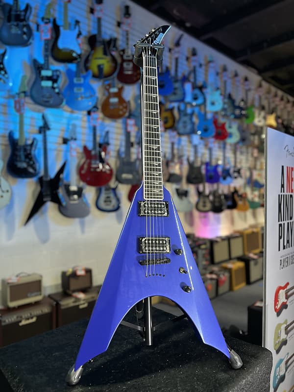 Kramer Nite-V Electric Guitar with Gigbag - Royal Blue Metallic Auth Deal Free Shipping! GET PLEK’D!