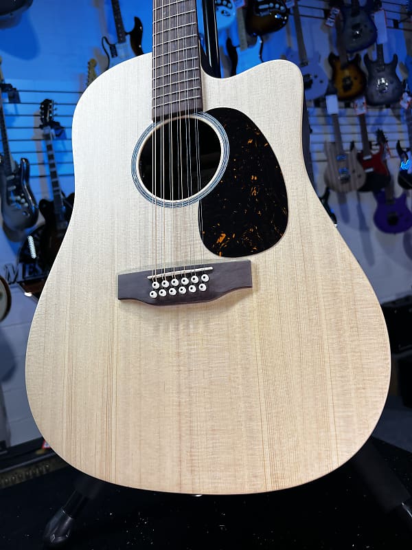 Martin DC-X2E 12-string Acoustic-electric Guitar - Brazilian Rosewood Pattern 057 Get Plekd!