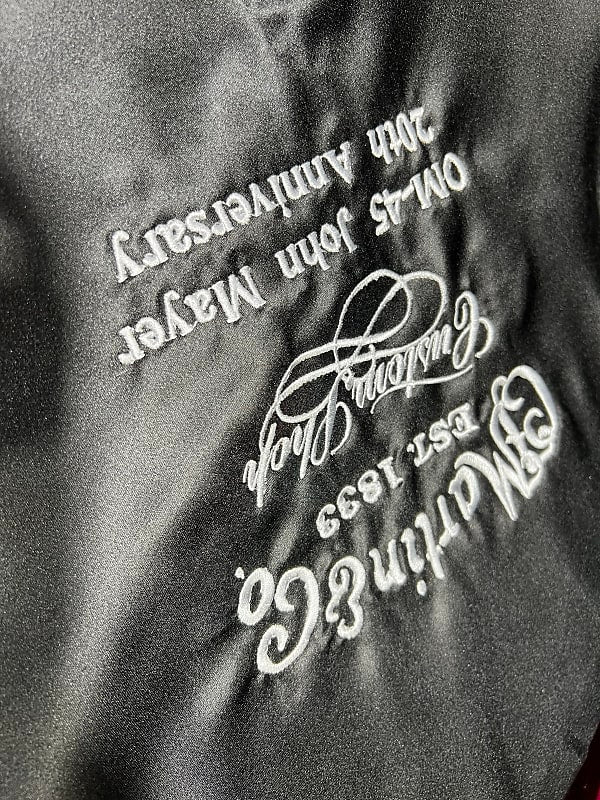 Martin OM-45 John Mayer Platinum Anniversary Acoustic Guitar - Platinum Gray Burst Top with Platinum Gray Toner Back & Sides, Martin Case, Limited Edition, 294