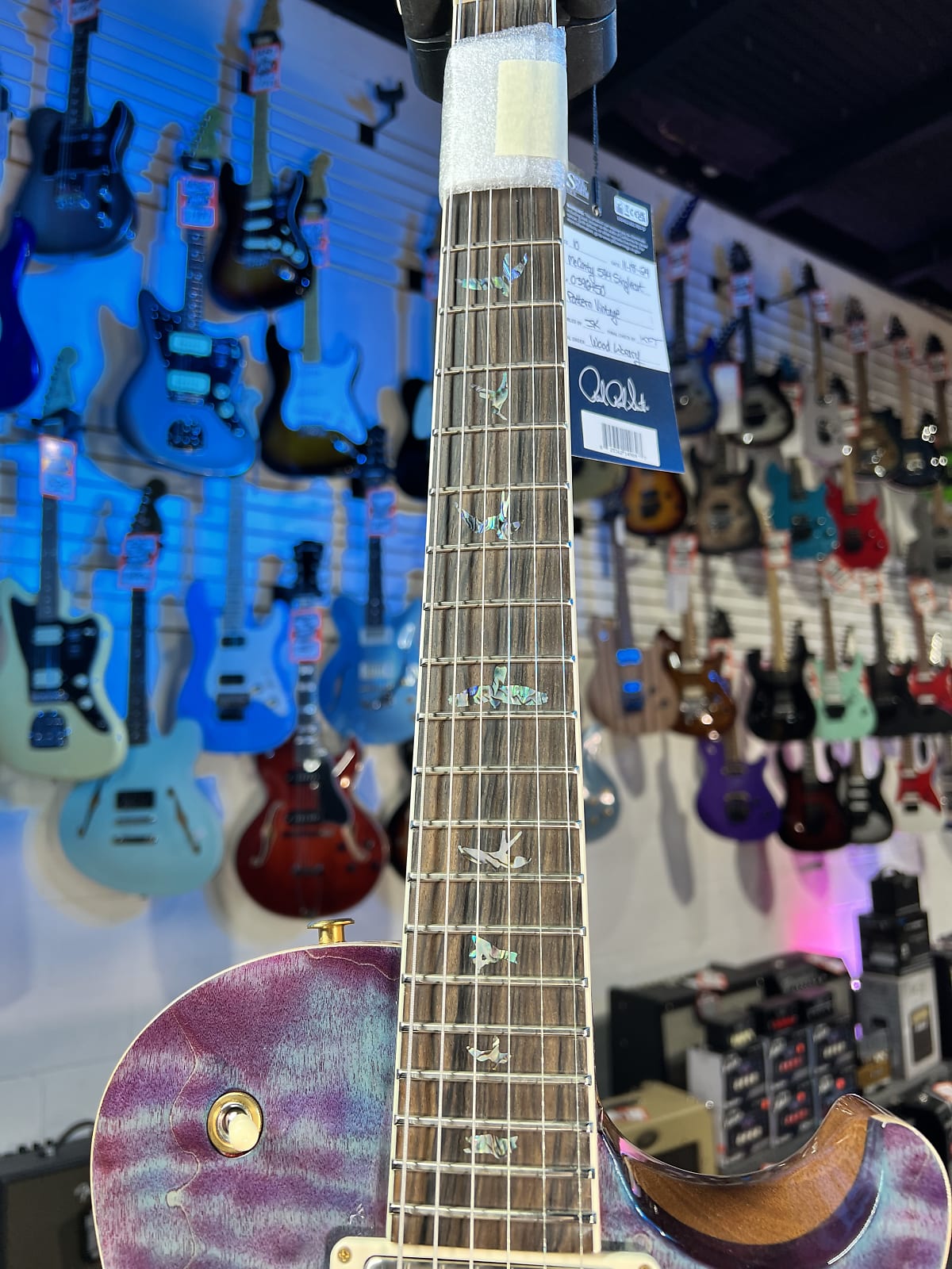 PRS Wood Library McCarty Singlecut 594, Quilt Top, Violet, Ziricote Fingerboard, Paisley Case, Signature Dealer 450