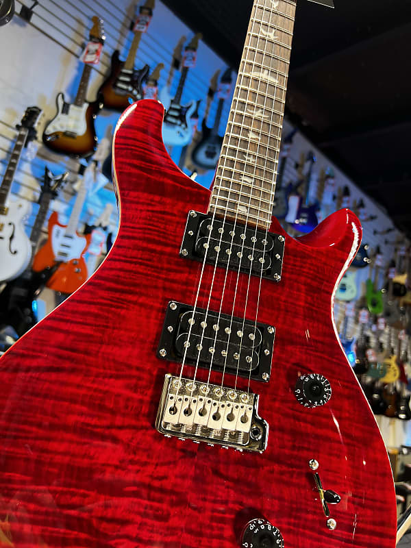 PRS SE Custom 24 Electric Guitar - Ruby Auth Deal Free Ship! 835