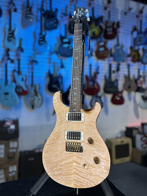 PRS Wood Library Custom 24 2024 - Custom Color / Natural - Quilt 10 Top, Brazilian RW, Paisley Case, Signature Dealer 757