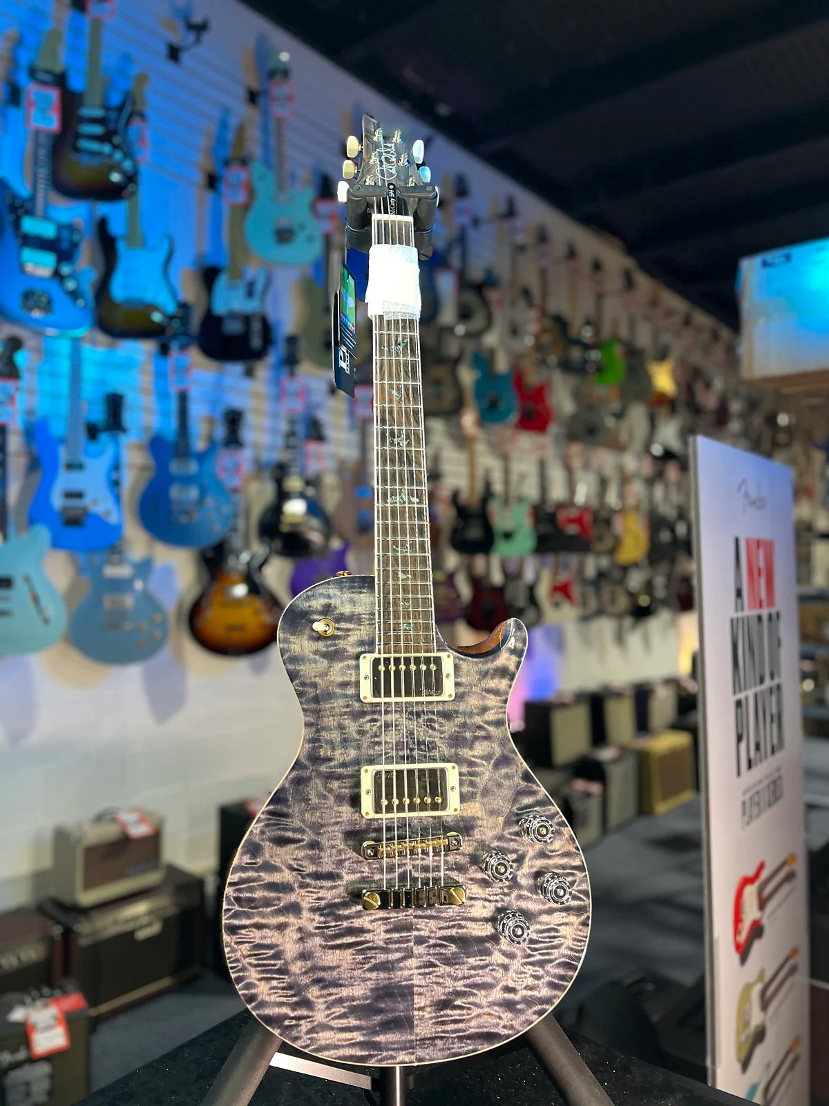 PRS Wood Library McCarty Singlecut 594, Quilt Top, Charcoal, Ziricote Fingerboard, Paisley Case, Signature Dealer 452