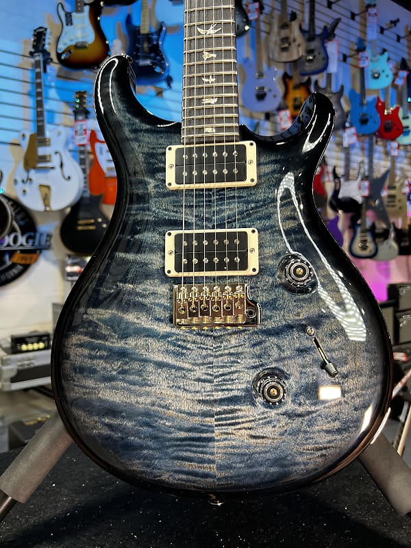 New PRS 2024 Custom 24 Custom Color – Faded Whale Blue Smokewrap Burst, PRS Case, Ath Dlr GET PLEKD 876
