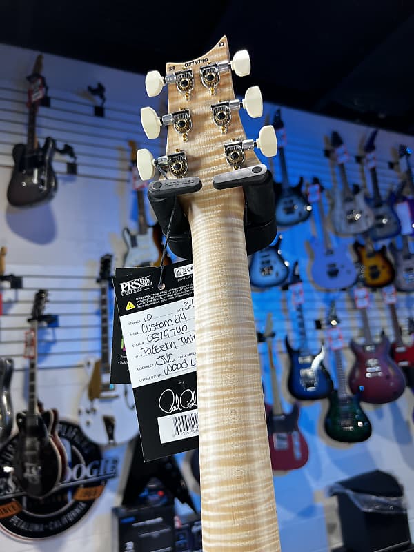 PRS Wood Library Custom 24 Fatback 2024 - Natural - Flame 10 Top Flame Maple Neck, Paisley Case! 740