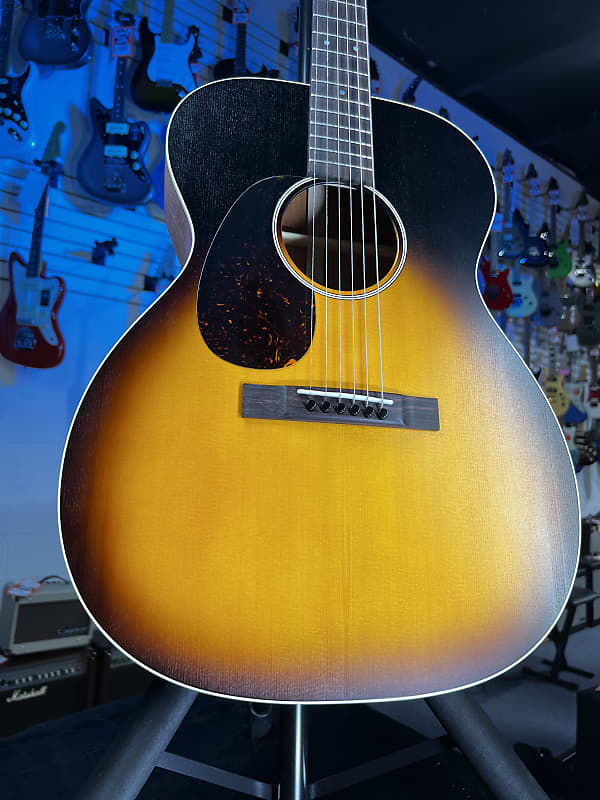 Martin 000-17 Acoustic Guitar - Whiskey Sunset Burst Left Handed GET PLEK'D! 545