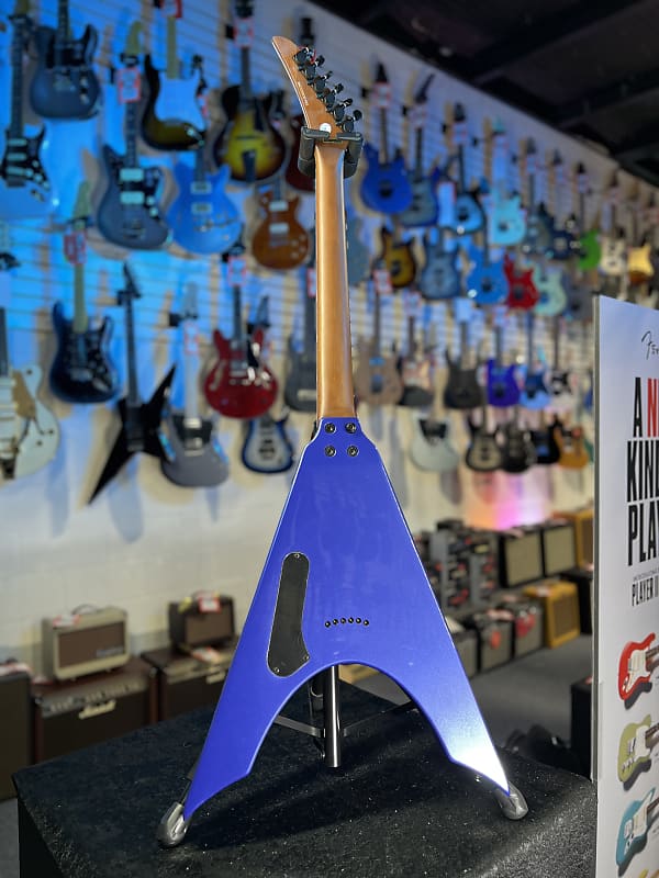 Kramer Nite-V Electric Guitar with Gigbag - Royal Blue Metallic Auth Deal Free Shipping! GET PLEK’D!