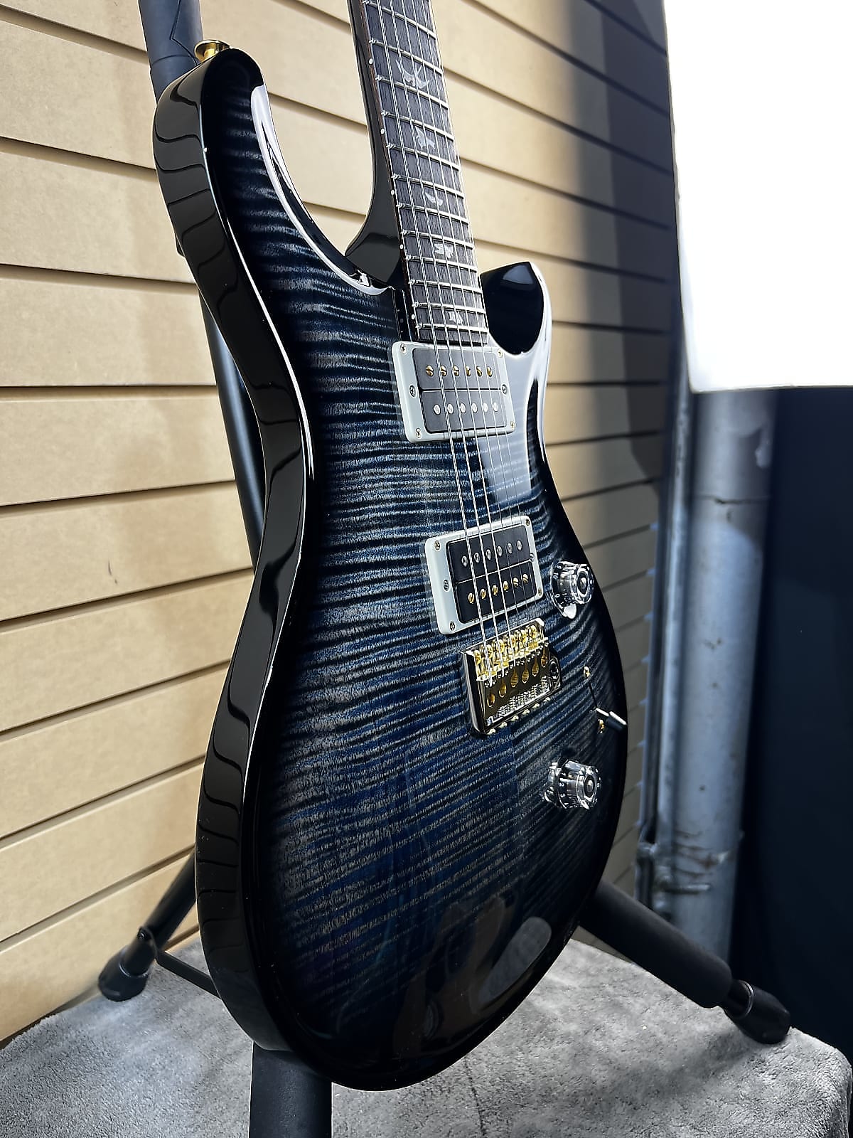 Custom 24 Electric Guitar 10 Top - Faded Whale Blue Smokewrap Burst #064 GET PLEK'D!