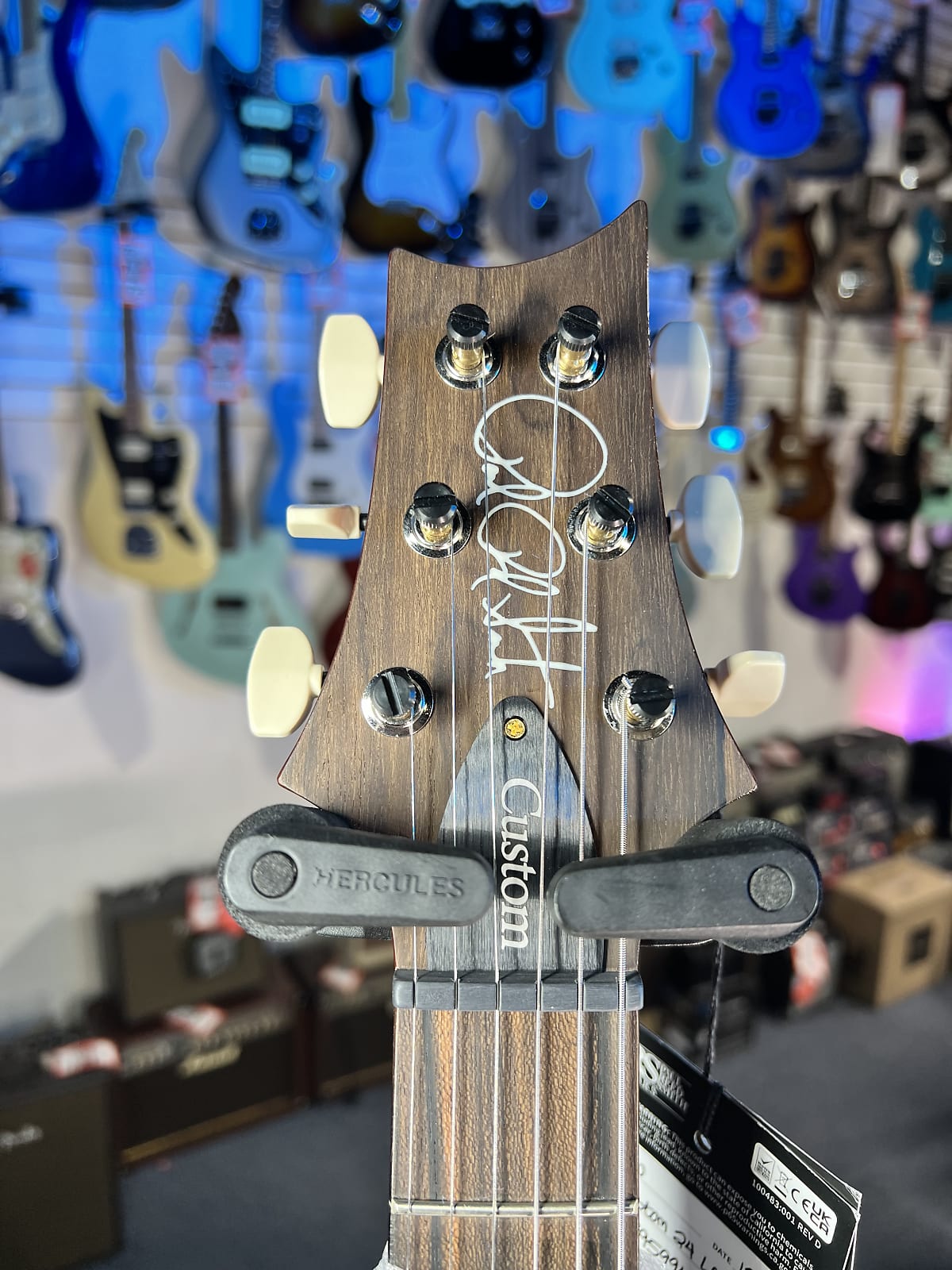 PRS Wood Library Custom 24 Left Handed 2024 - Burnt Maple Leaf, Ziricote Fingerboard, Signature Dealer, 994, Free Plek!