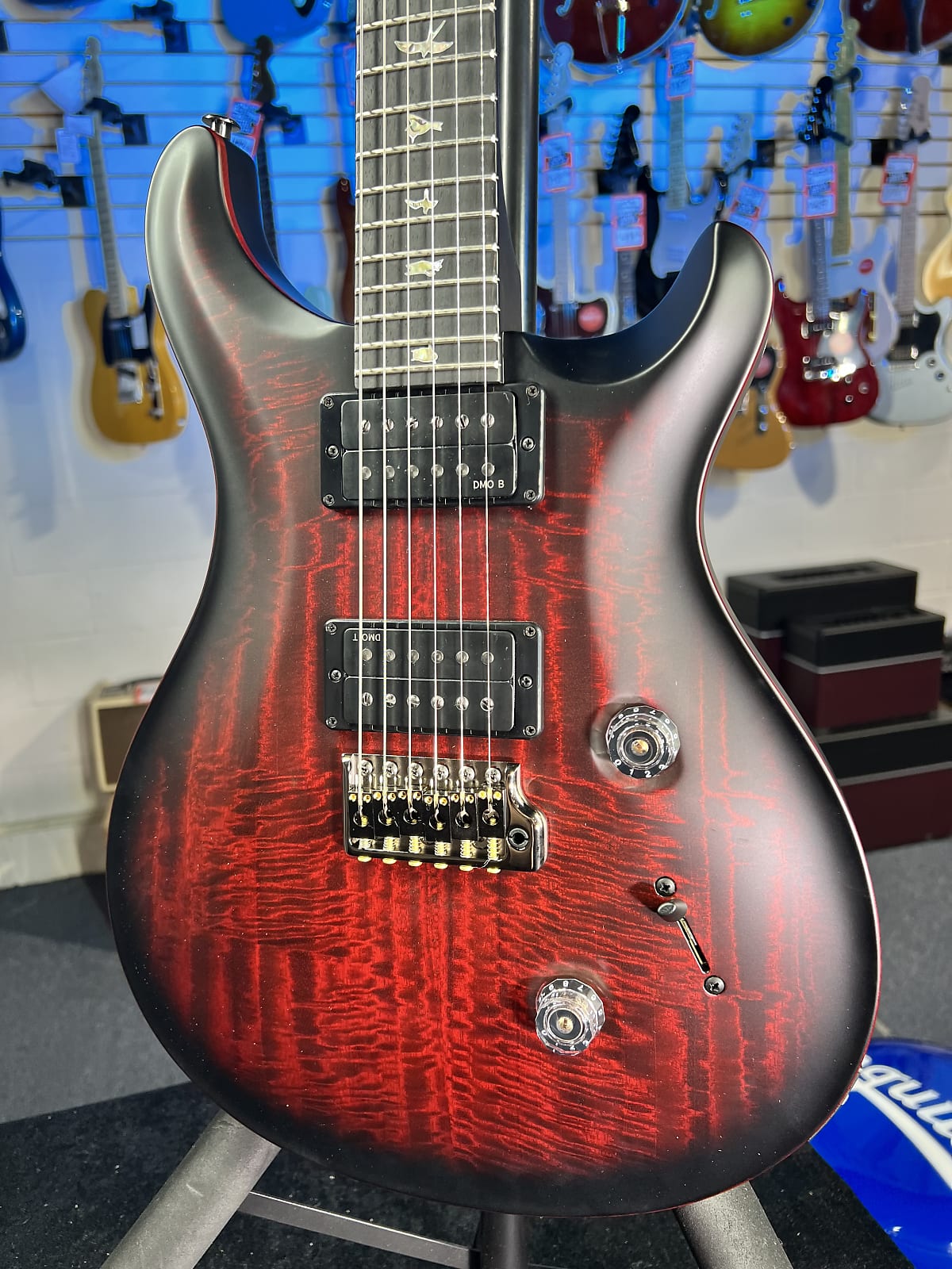 PRS 40th Anniversary Custom 24 Satin Limited Edition Electric Guitar - Fire Smokeburst w PRS Case, Signature Dealer, Get Plek'd Free 548