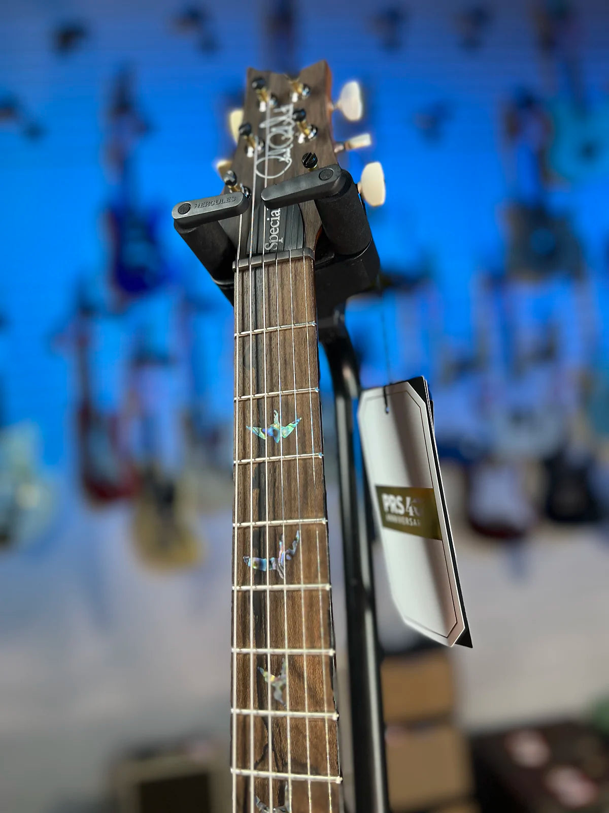 PRS 2025 Wood Library Special 22 Semi Hollow, Custom - Quilt River Blue Smokeburst, Paisley Case, Signature Dealer 554