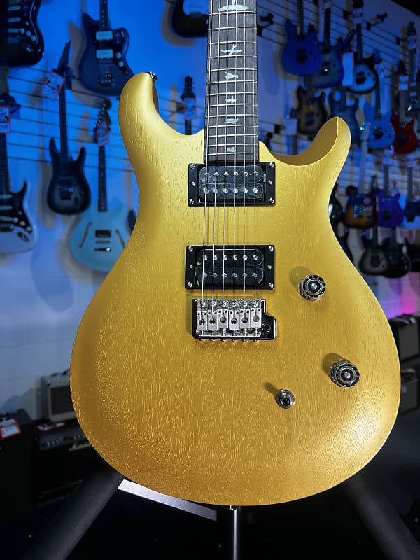 PRS SE CE 24 Standard Satin Electric Guitar - Metallic Gold Satin Auth Deal Free Ship! 720 GET PLEK’D!