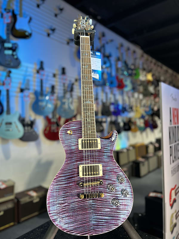 2024 PRS Wood Library McCarty Singlecut 594 - Violet w/Matching Stained Maple Neck & Paisley Hardshell Case + PLEK*D #003