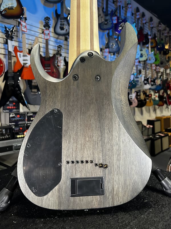 Ibanez Axe Design Lab RG9PB 9-string Electric Guitar - Transparent Gray Flat Auth Dealer Free Shipping! 802 GET PLEK’D!