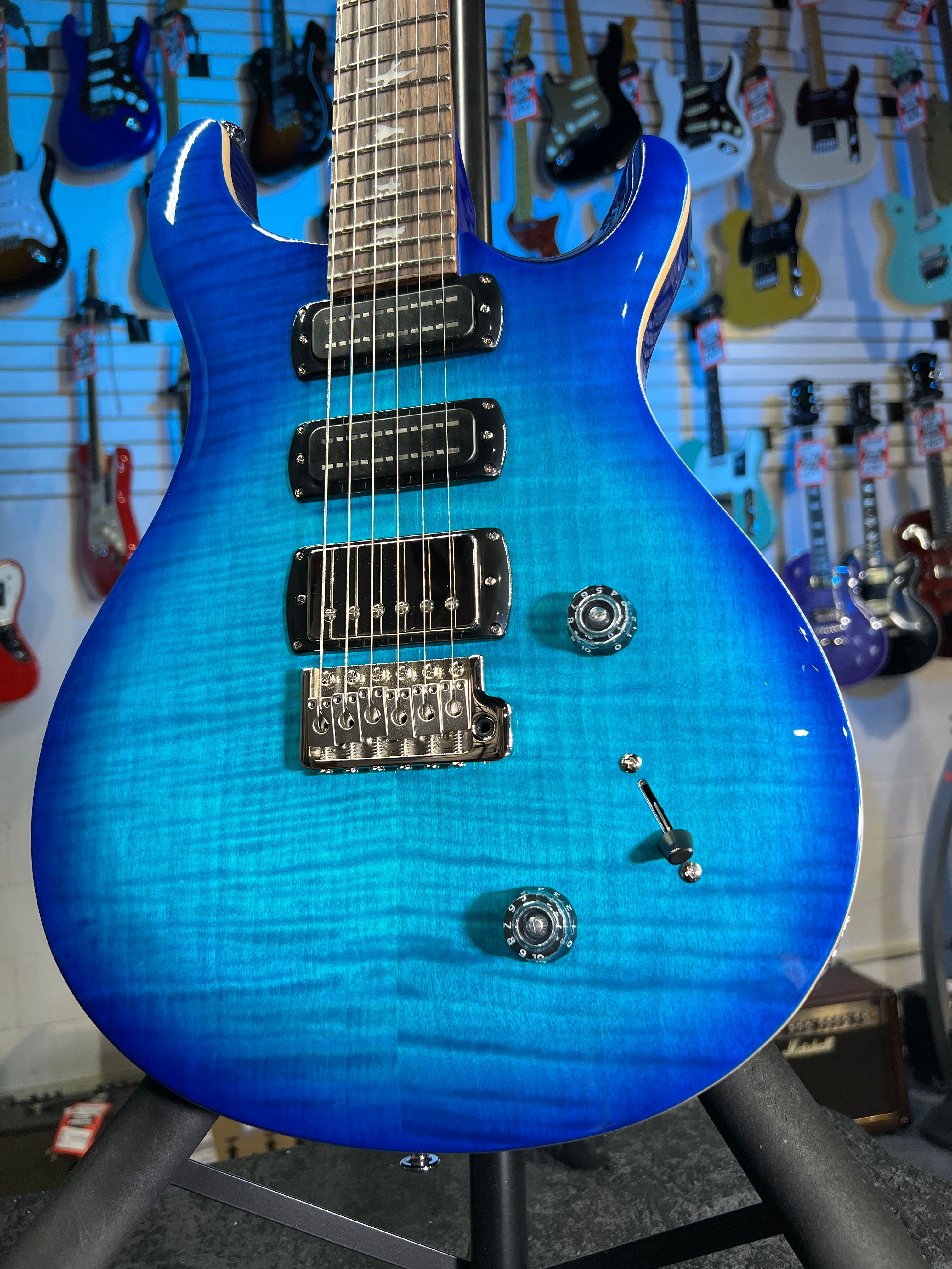 PRS SE Studio Electric Guitar - Lake Blue Authorized Dealer! 848 GET PLEK’D!