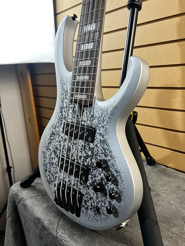 25th-anniversary BTB Standard 5-string Electric Bass Guitar - Silver Blizzard Matte #599