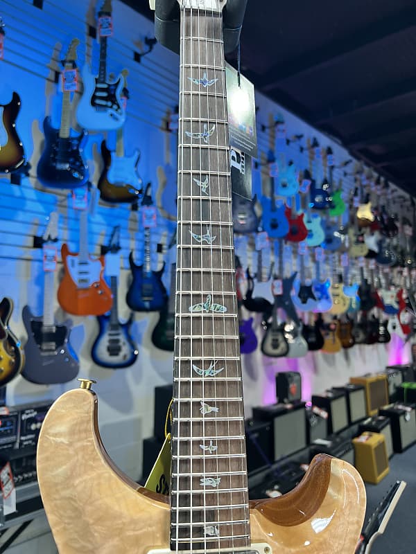 PRS Wood Library Custom 24 Quilt, Natural, Brazilian Rosewood w Paisley PRS Hardcase, Free Ship, 662