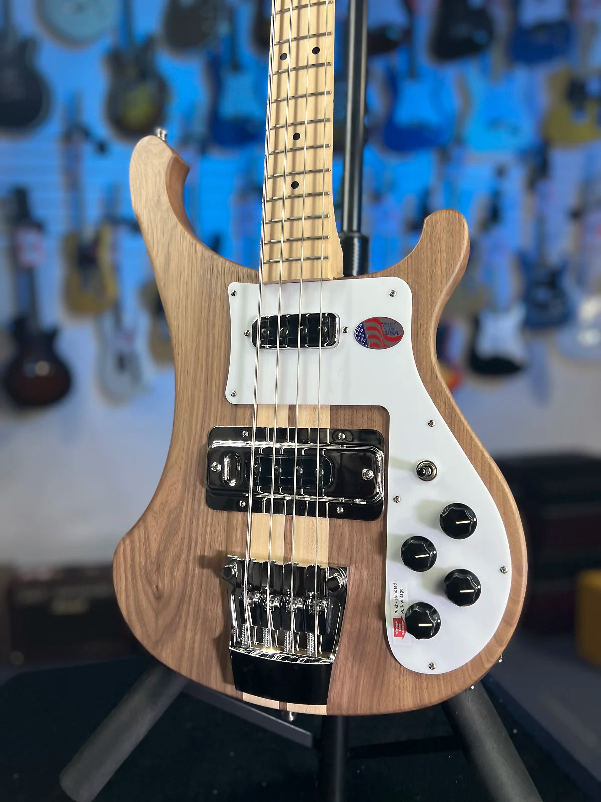 New 2025 Rickenbacker 4003S Walnut Bass w/ OHSCase 4003SW 763