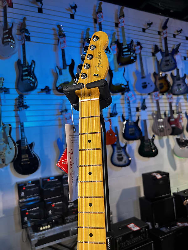 Fender American Professional II Telecaster Thinline Transparent Daphne Blue Maple Fingerboard GET PLEK'D! 130