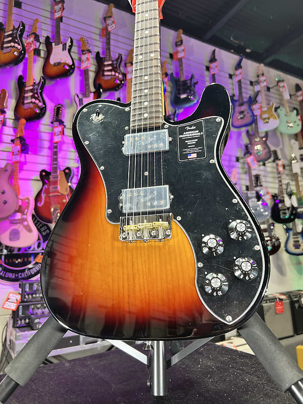Fender American Professional II Telecaster Deluxe - 3-color Sunburst with Rosewood Fingerboard Auth Deal Free Ship! 812 *FREE PLEK WITH PURCHASE*
