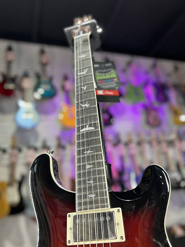 PRS SE Hollowbody Standard Electric Guitar - Fire Red Burst *FREE PLEK WITH PURCHASE* 765