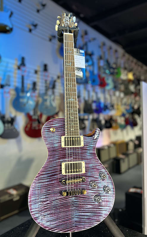 2024 PRS Wood Library McCarty Singlecut 594 - Violet w/Matching Stained Maple Neck & Paisley Hardshell Case + PLEK*D #003