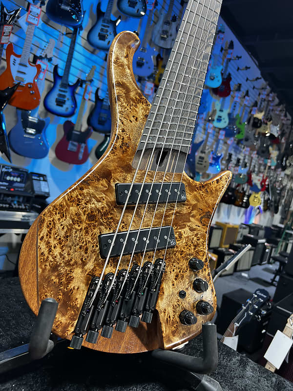 Ibanez EHB Ergonomic Headless 6-string Multi-scale Antique Brown Stained Low Gloss Auth Dealer! 744 GET PLEK’D!