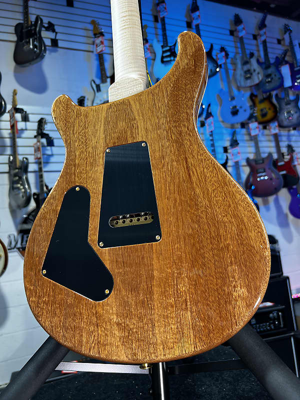 PRS Wood Library Custom 24 Fatback 2024 - Natural - Flame 10 Top Flame Maple Neck, Paisley Case! 740