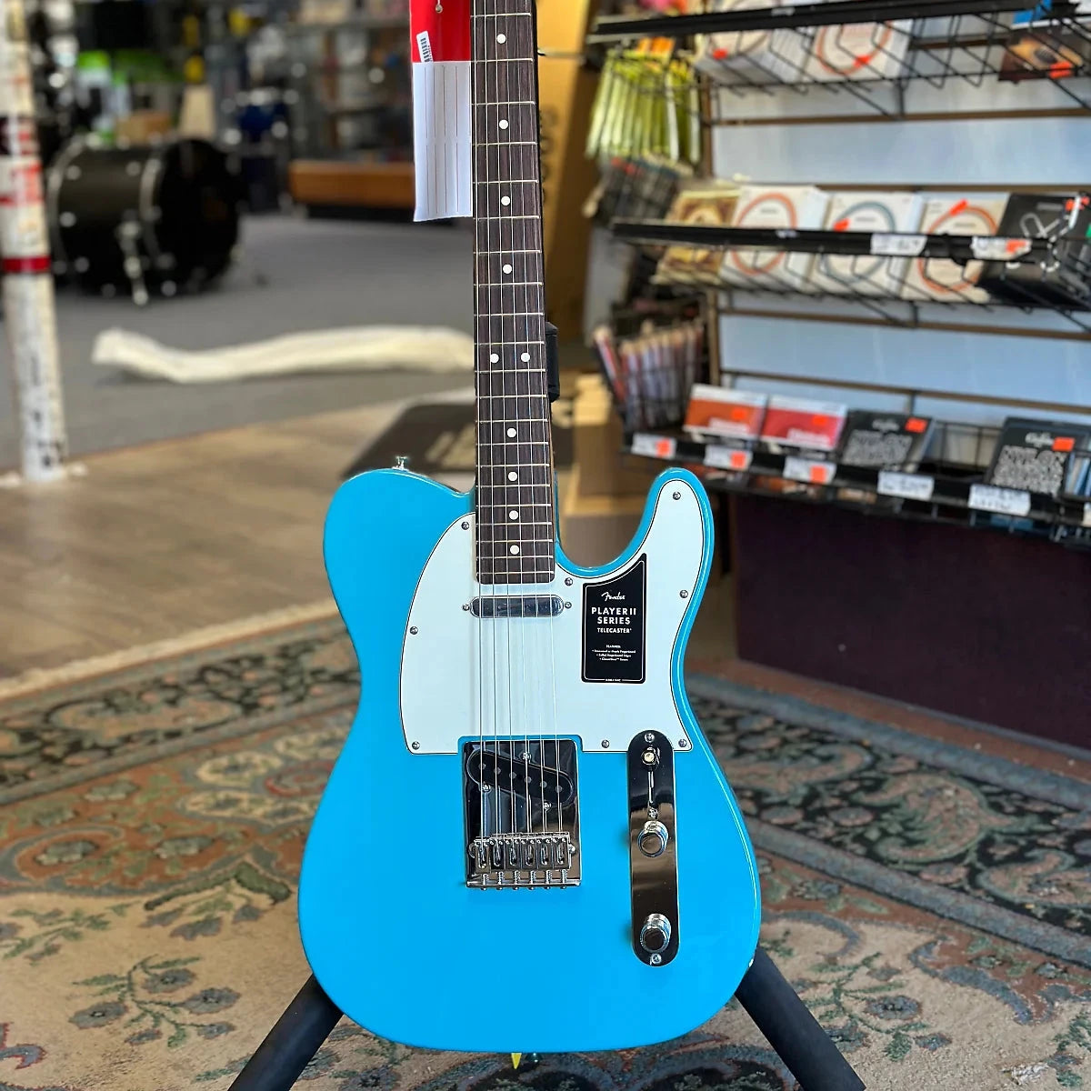 Player II Telecaster Electric Guitar, Aquatone Blue W/ Rosewood Fretbo