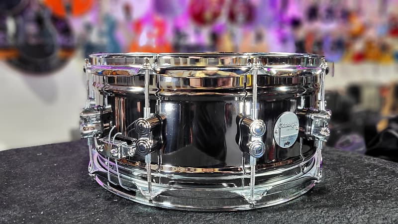 PDP Concept Series Black Nickel Over Steel Snare Drum 14x6.5 Inch Authorized Dealer Free Shipping!