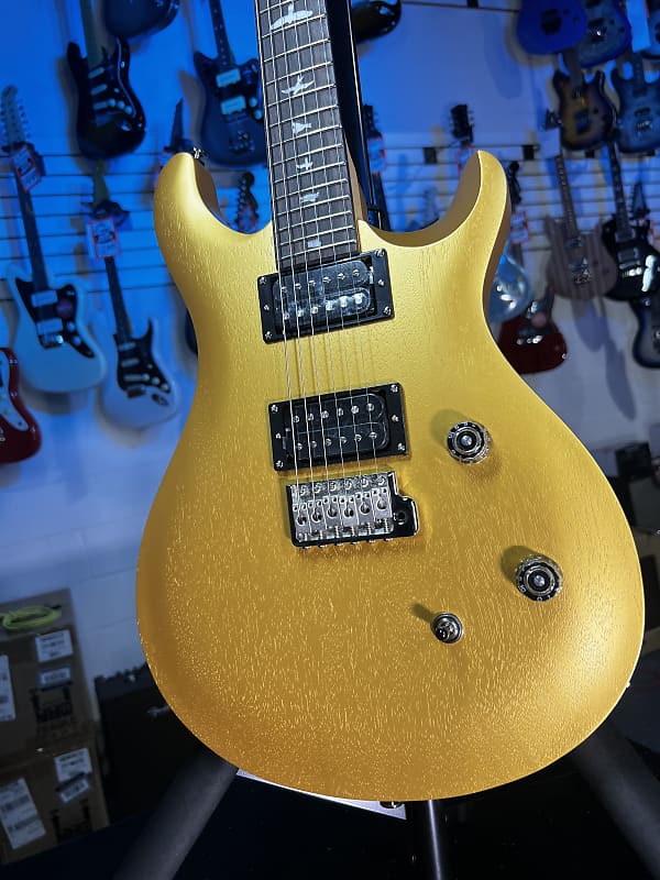 PRS SE CE 24 Standard Satin Electric Guitar - Metallic Gold Satin Auth Deal Free Ship! 720 GET PLEK’D!
