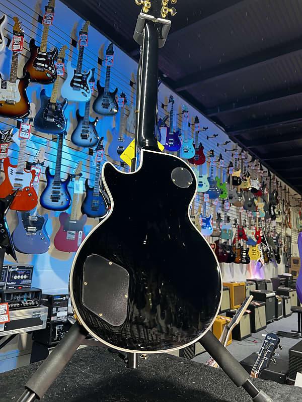 Epiphone Les Paul Custom Electric Guitar - Ebony Auth Dealer! 594 GET PLEK’D!