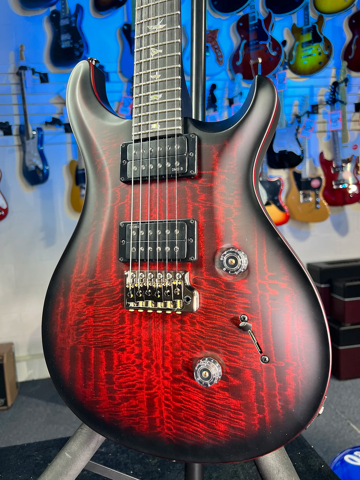 PRS 40th Anniversary Custom 24 Satin Limited Edition Electric Guitar - Fire Smokeburst w PRS Case, Signature Dealer, Get Plek'd Free 548
