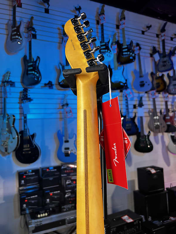Fender American Professional II Telecaster Thinline Transparent Daphne Blue Maple Fingerboard GET PLEK'D! 130