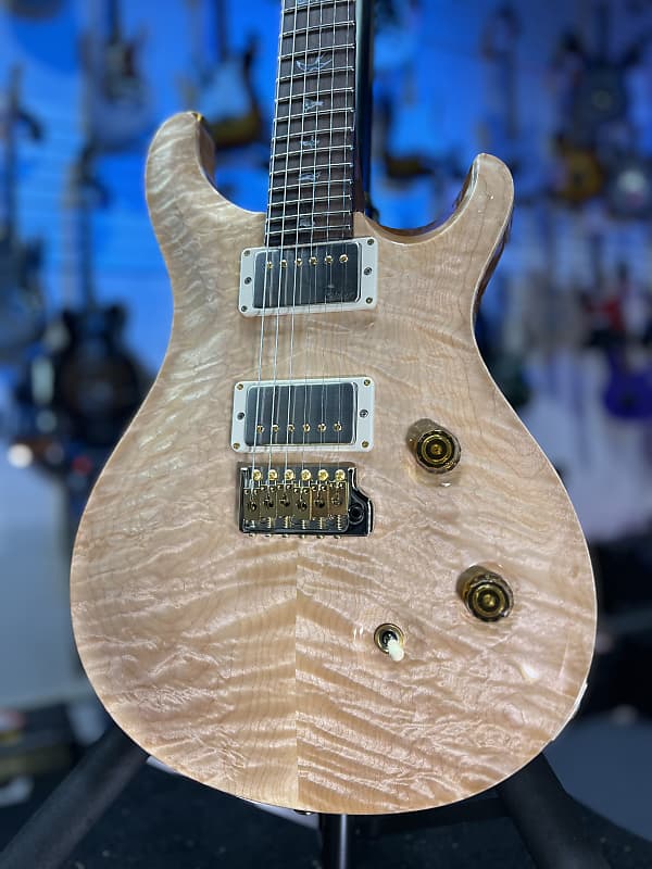PRS Wood Library Custom 24 Quilt, Natural, Brazilian Rosewood w Paisley PRS Hardcase, Free Ship, 662