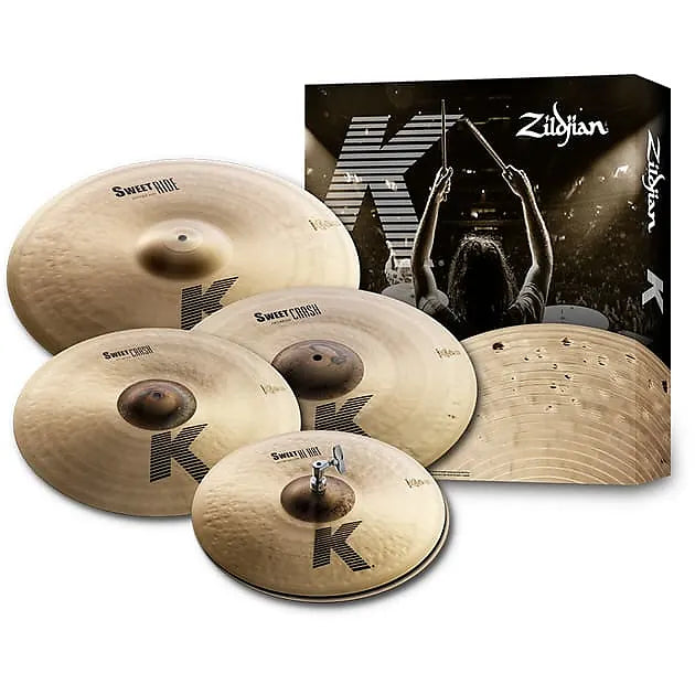 Zildjian K Sweet Cymbal Pack KS5791, 15" Hi-Hats, 17" Crash, 19" Crash, 21" Ride