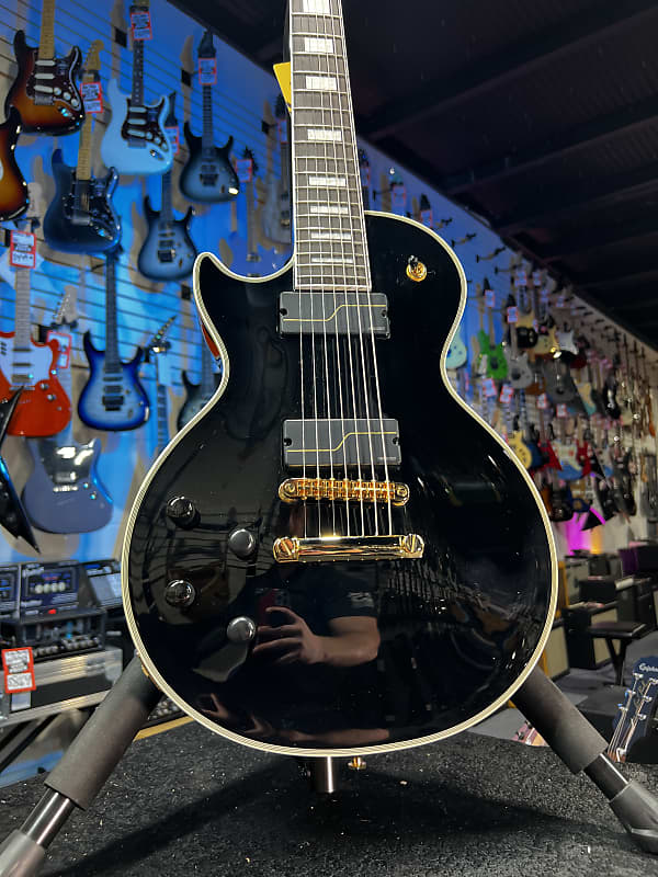 Epiphone 7-string Matt Heafy Les Paul Custom Origins Left-handed Electric Guitar - Ebony Auth Dealer! 597 GET PLEK'D!