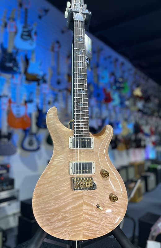PRS Wood Library Custom 24 Quilt, Natural, Brazilian Rosewood w Paisley PRS Hardcase, Free Ship, 662
