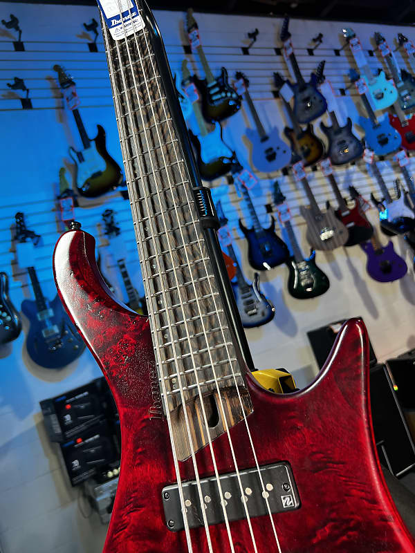Ibanez EHB Ergonomic Headless 5-string Bass Guitar - Stained Wine Red Low Gloss GET PLEK'D! 691