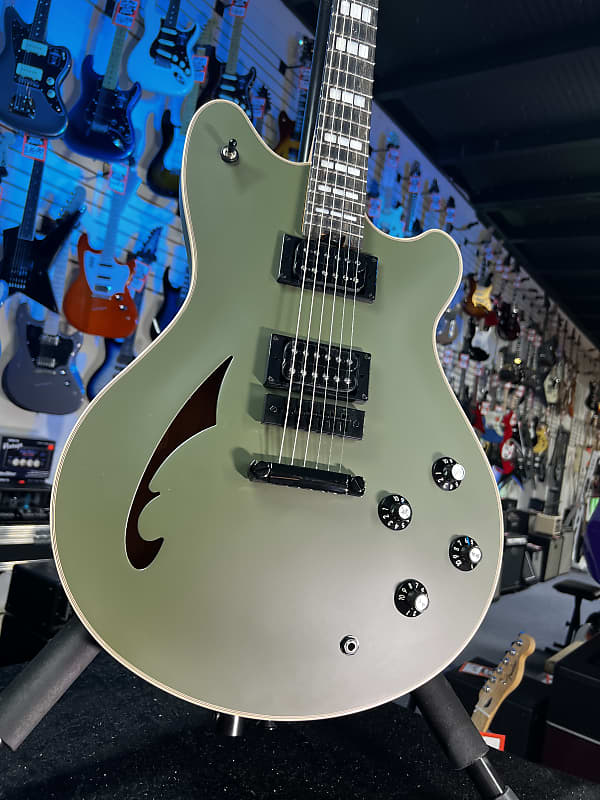 EVH SA-126 Special Semi-hollowbody Electric Guitar - Matte Army Drab GET PLEK'D! 090