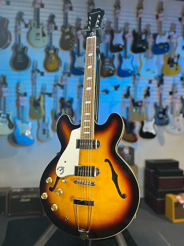 Epiphone Casio Hollowbody Left-Handed 2025 - Vintage Sunburst with Gig Bag, Get Plek'd Free! 856