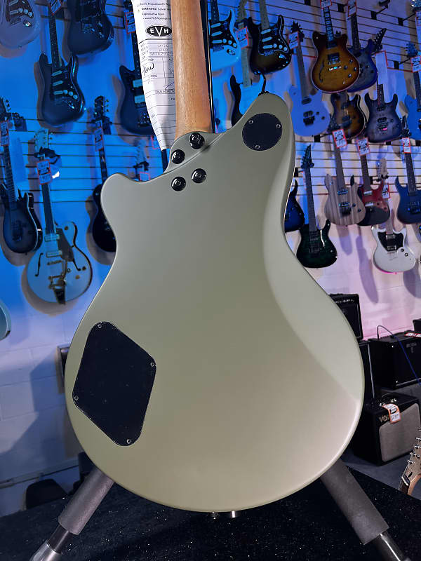 EVH SA-126 Special Semi-hollowbody Electric Guitar - Matte Army Drab GET PLEK'D! 090