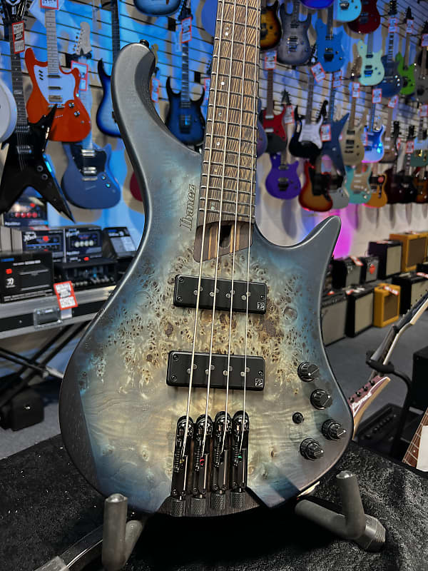Ibanez EHB Ergonomic Headless Cosmic Blue Starburst Flat Auth Dealer Free Ship! 845 GET PLEK’D!