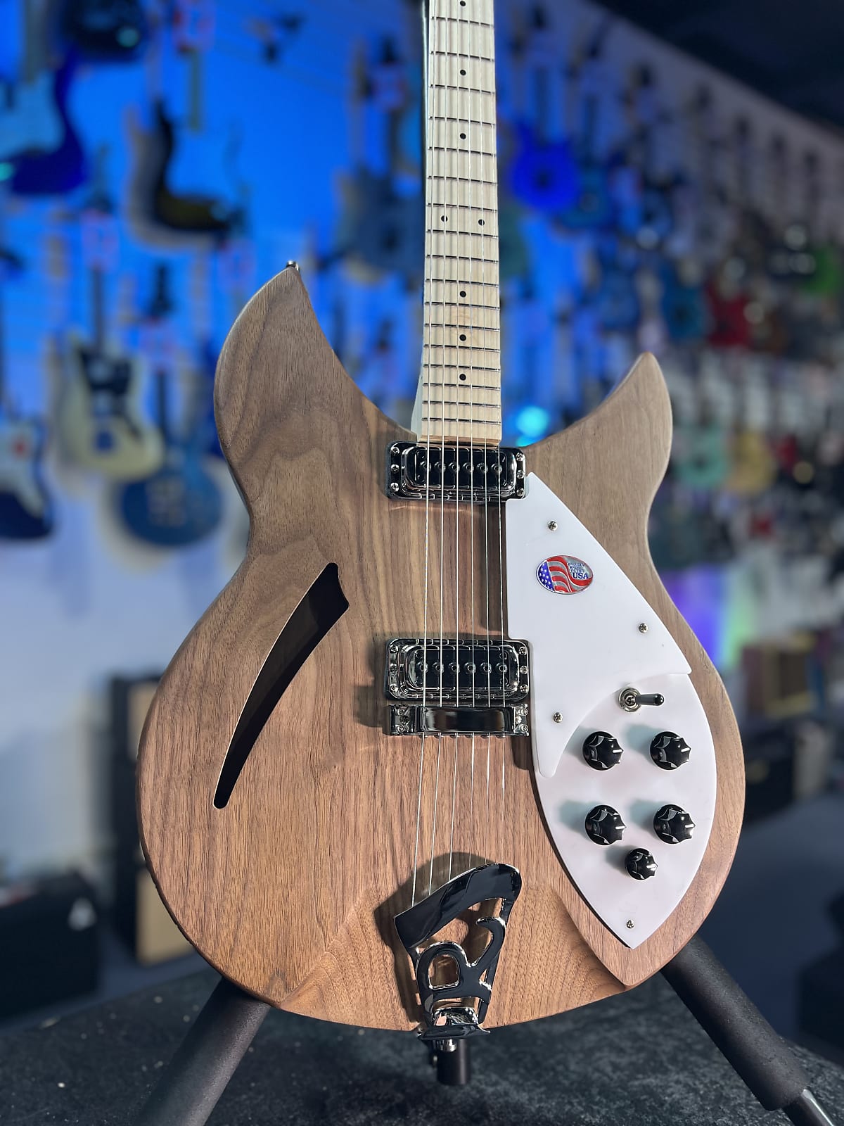 New 2025 Rickenbacker 330 Walnut Guitar w/ Ric OHSCase, Free Ship 785 AthDlr 330