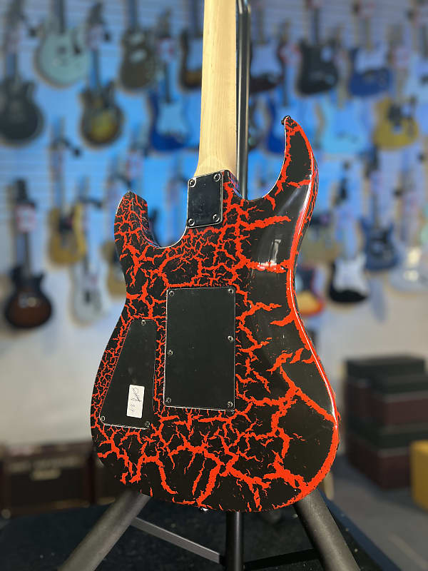 B.C. Rich Gunslinger Retro II - Red Crackle, Get Plek'd Free! 748